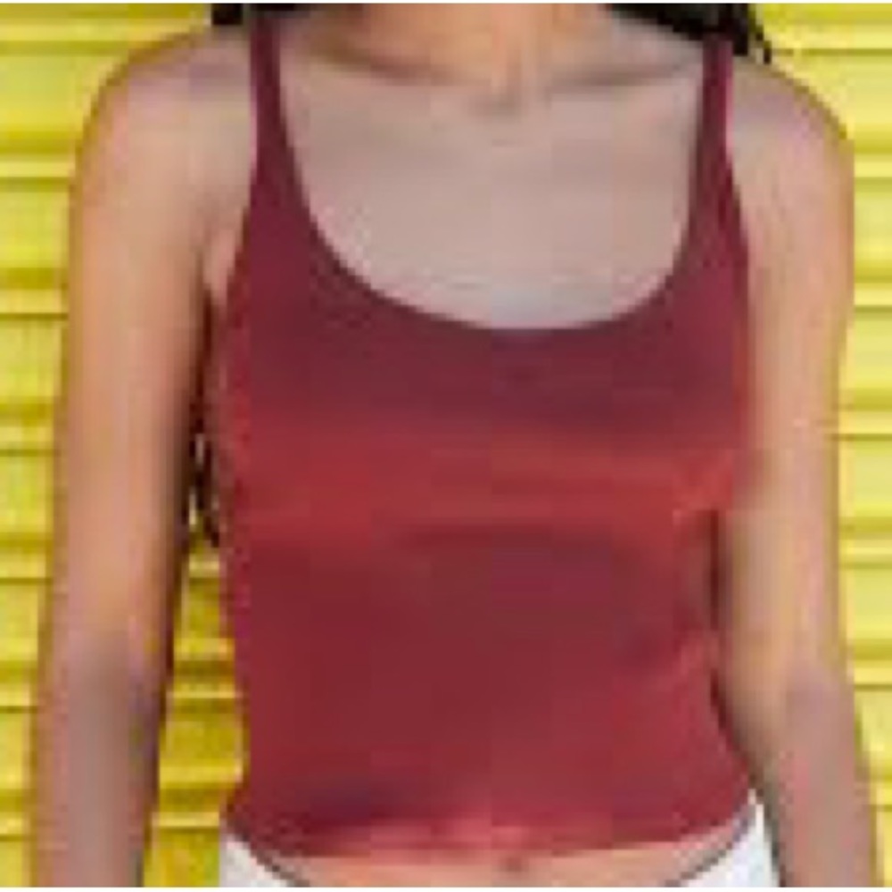 John Galt Burgundy Beyonca Tank top